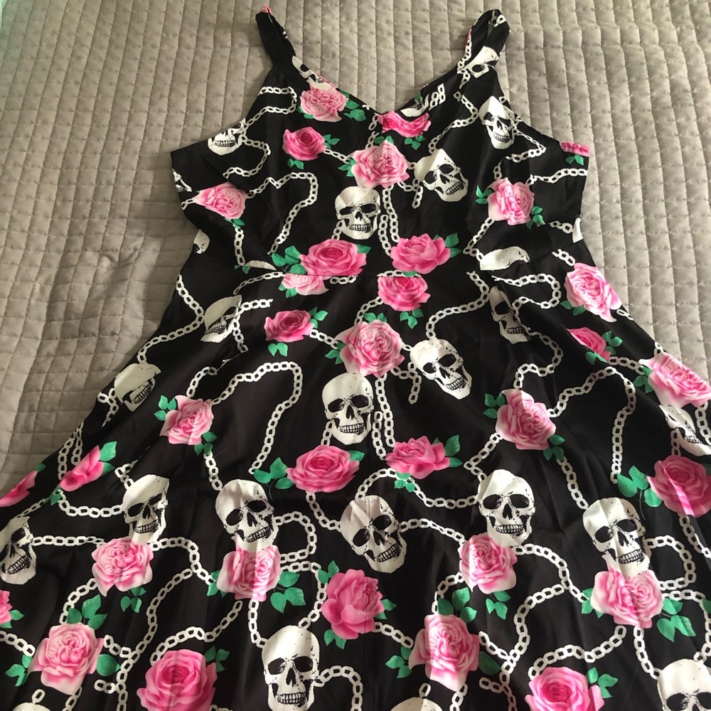 Skull and roses dress